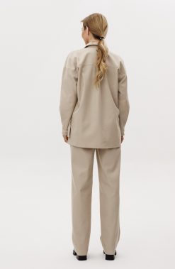 Alternative view of Джинсы широкие с защипами на талии